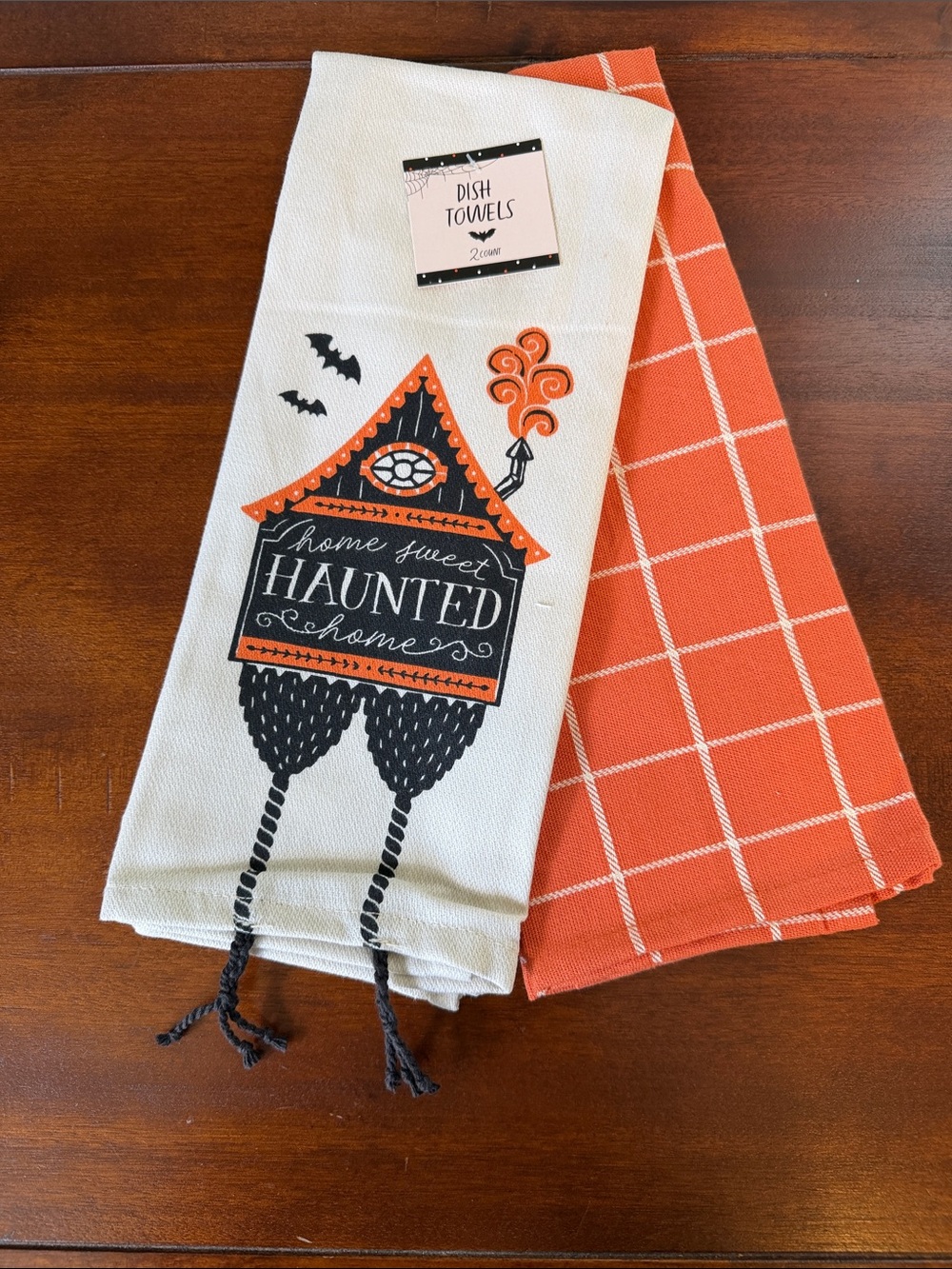 Haunted Home dish towels new set of two